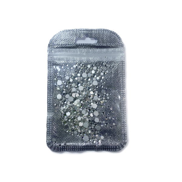 Стразы Микс Серебро (720 штук)