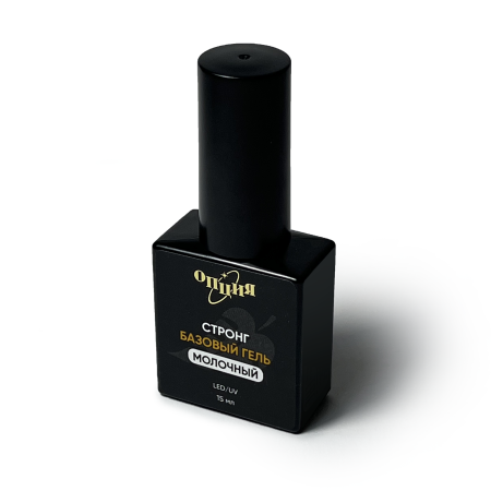 ОПЦИЯ, Базовый гель стронг Молочный с кисточкой (15 мл)