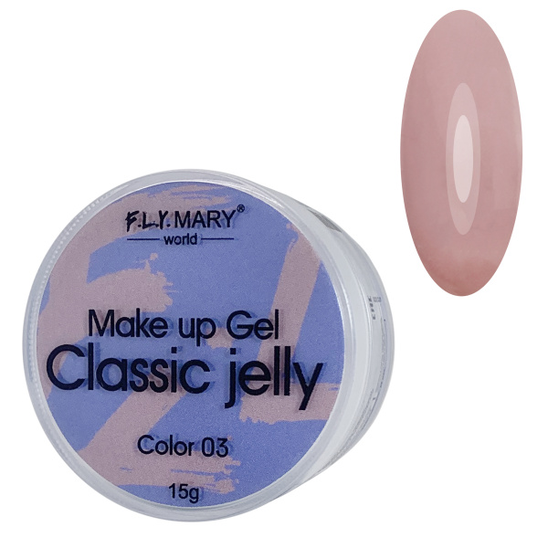 F.L.Y.MARY, Гель-желе Classic Jelly 03 (универсальный розовый камуфляж), 15g