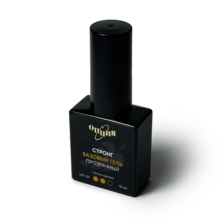 ОПЦИЯ, Базовый гель стронг Прозрачный с кисточкой (15 мл)