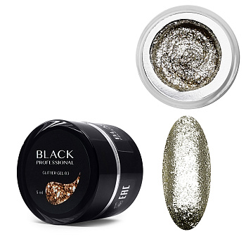 Black Professional, Гель Glitter 03, 5 мл