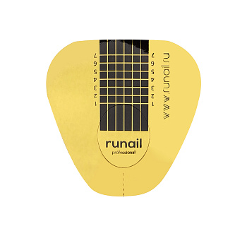 ruNail, Одноразовые формы (широкие, золотые), 1 шт