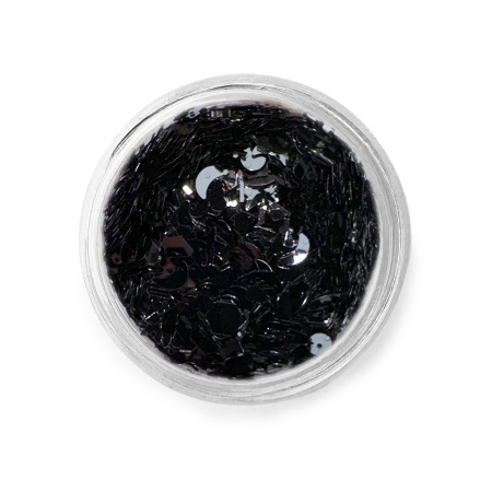 Пайетки Черный MIX №438