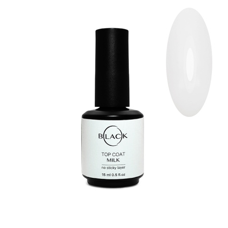 Black Professional, Топовое покрытие Milk, 15 мл 