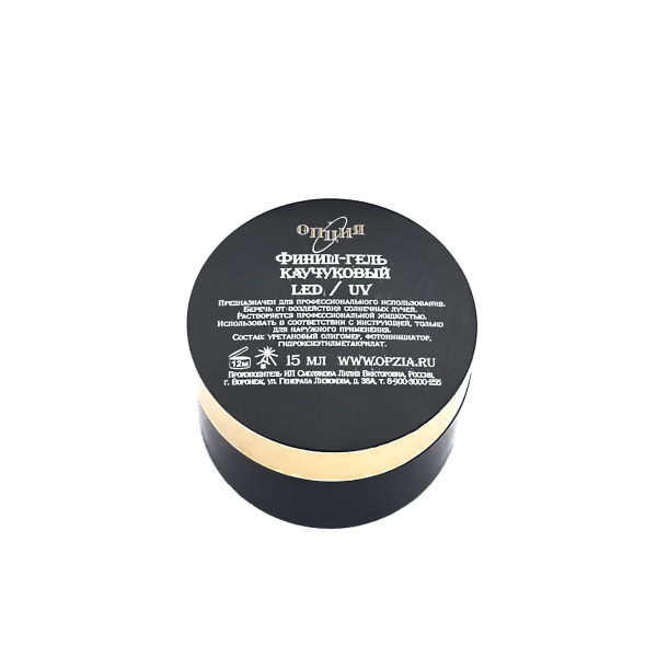 ОПЦИЯ, Финиш-гель каучуковый в банке без кисти, 15 мл