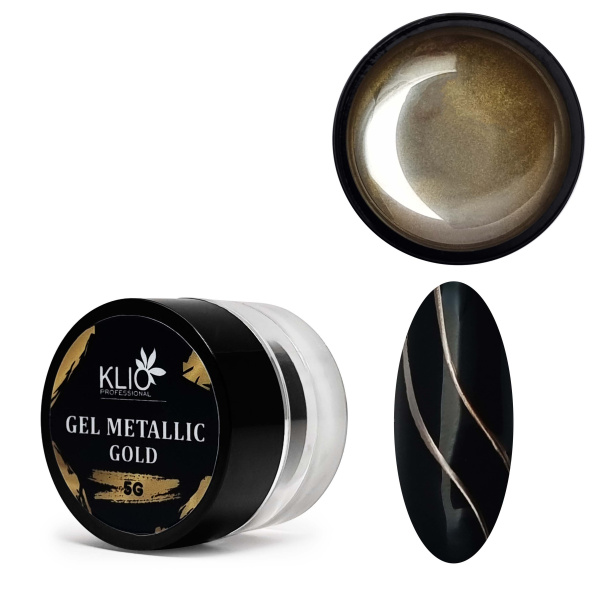 KLIO, Гель-краска  Metallic Gold, 5g
