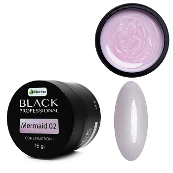 Black Professional, Гель конструирующий Mermaid 02, 15 мл