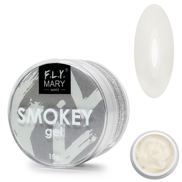 F.L.Y.MARY, Гель Smokey (молочный гель для моделирования и ремонта свободного края), 15g