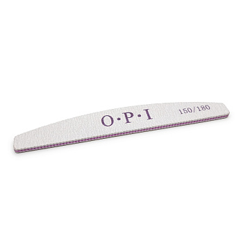 OPI, Пилка Зебра 150/180 полумесяц (пластик)