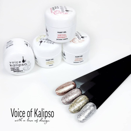 Voice of Kalipso, Гель-краска metal gold, 5 мл