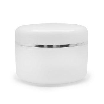 Irisk, Банка белая пластиковая с серебряной полоской, 30 мл