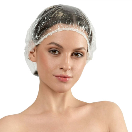 White line, Шапочка-клип для душа прозрачная №50