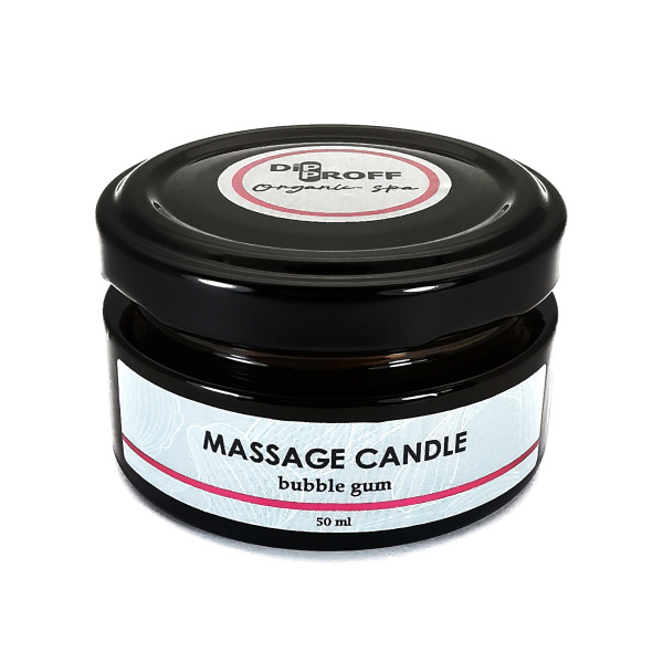 DipProff, Массажная свеча Бабл гам, 50 мл