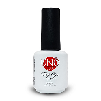 UNO, Топ для гель-лака Lux High Gloss Top Coat, 16 мл