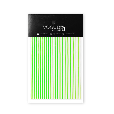 Vogue nails, Наклейки силиконовые Зеленые SN011