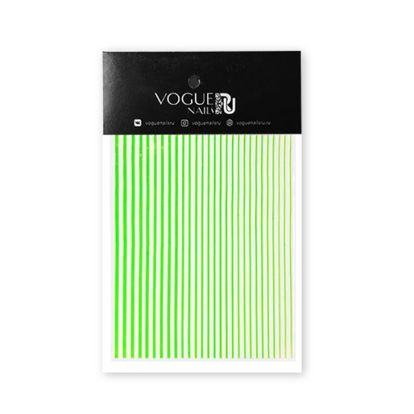 Vogue nails, Наклейки силиконовые Зеленые SN011