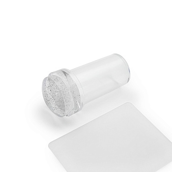 Pink House, Штамп для стемпинга А005 мини прозрачный узкий с блестящей подушкой в ассортименте