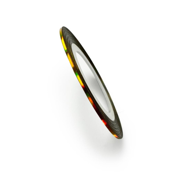 Лента самоклеющаяся Золото голографик, 1 мм