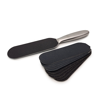 Pink House, Терка для педикюра металлическая узкая со сменными файлами