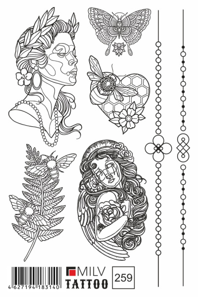 MILV, Переводные татуировки 259
