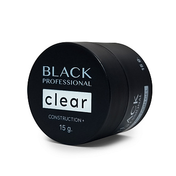 Black Professional, Гель конструирующий Clear, 15 мл 