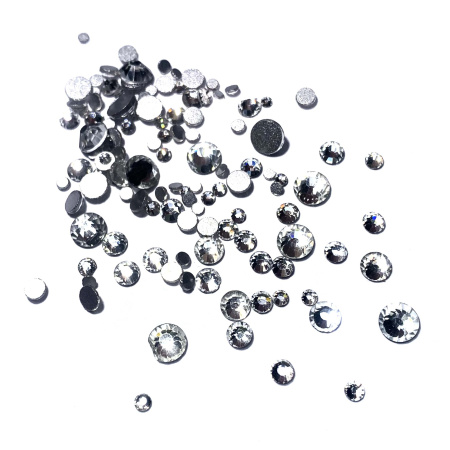 Стразы Микс Серебро (720 штук)