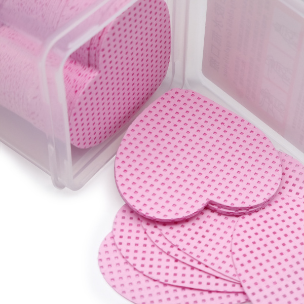 Pink House, Салфеточки сердечки в контейнере светло-розовые, 200 штук