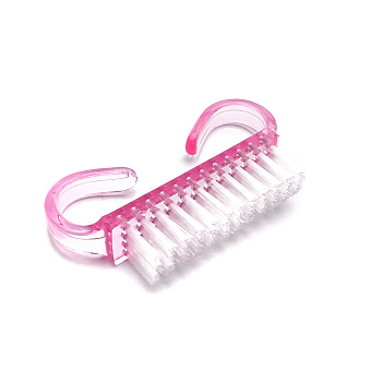 Щетка маленькая прозрачно-розовая