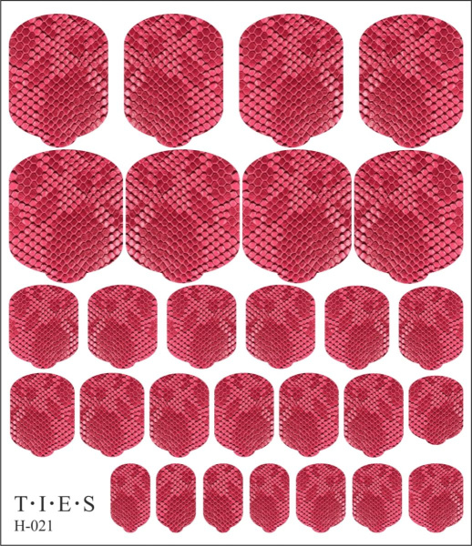 TIES, Пленка H-021 (педикюр) Lux