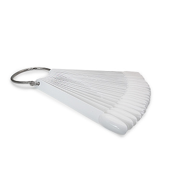 Палитра на кольце овал белая, 50 шт