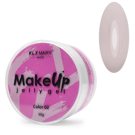 F.L.Y.MARY, Гель-желе Make-up 02 (молочный коктейль камуфляж), 50g