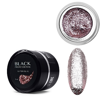 Black Professional, Гель Glitter 02, 5 мл