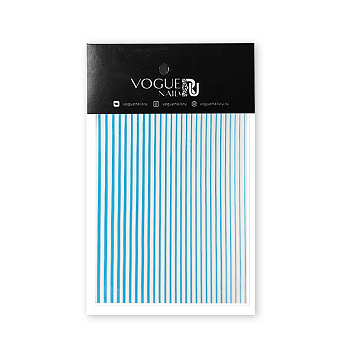 Vogue nails, Наклейки силиконовые Голубые SN08