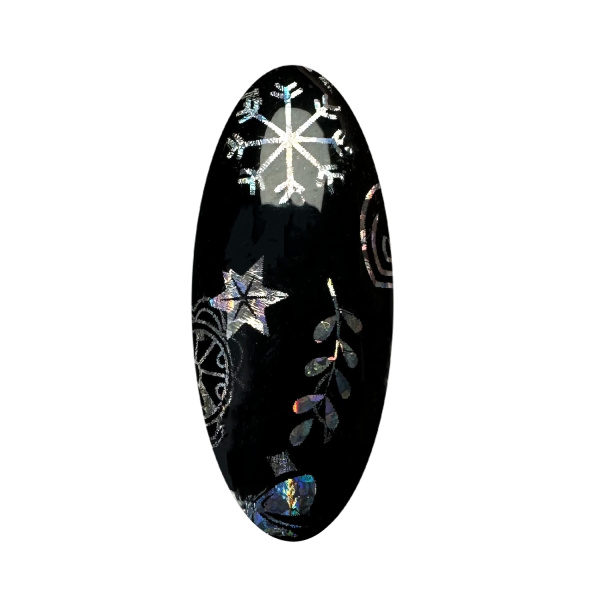 Фольга №105 Снежинки Голографические