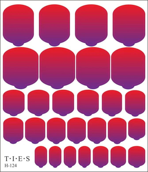 TIES, Пленка H-124 (педикюр) Lux