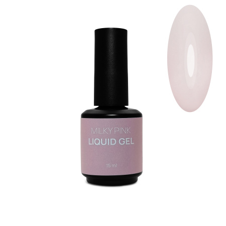 Black Professional, Гель Liquid Milky Pink, 15 мл