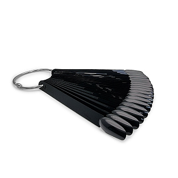 Палитра на кольце овал черная, 50 шт