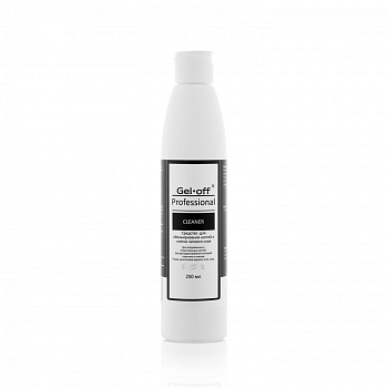 GEL-OFF, Средство для обезжиривания ногтей и снятия липкого слоя Professional Cleaner, 250 мл