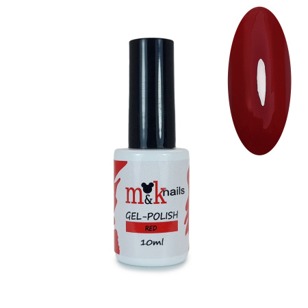 M&K, Гель-лак Red #7, 10 мл