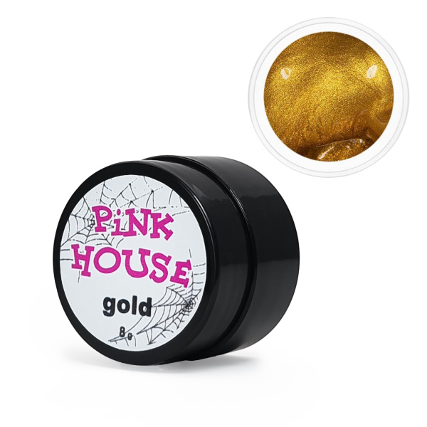 Pink House, Гель-паутинка золото