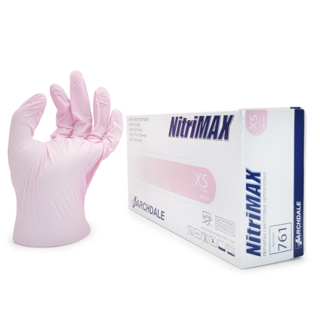 Nitrimax, Перчатки нитрил р. XS розовые
