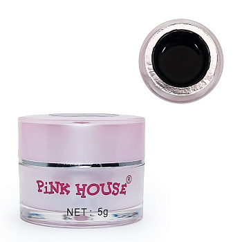 Pink House, Гель-краска черная премиум 01, 7 гр
