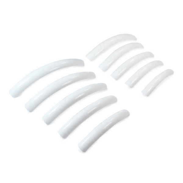 Типсы длинные прямые белые (10 шт)