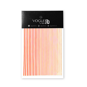 Vogue nails, Наклейки силиконовые Оранжевые SN012