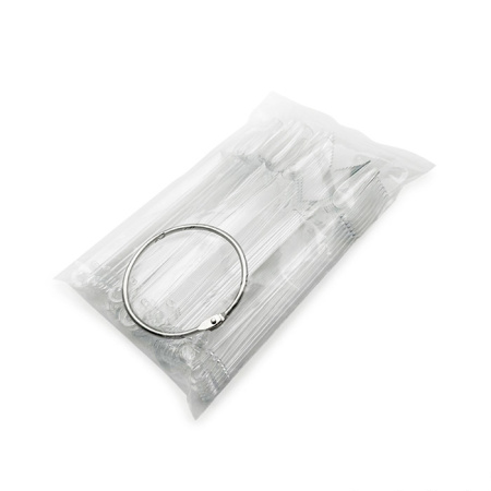 Палитра на кольце зауженная балерина прозрачная, 50 шт