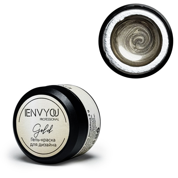 ENVY, Гель-краска для дизайна Gold, 5g  