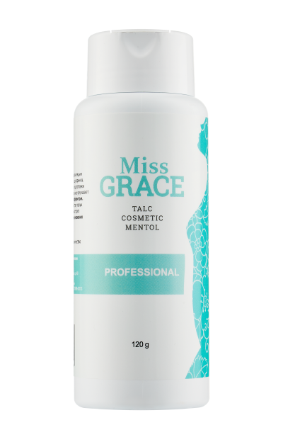 GEL-OFF, Тальк косметический для депиляции Professional Miss Grace с Ментолом, 120 гр