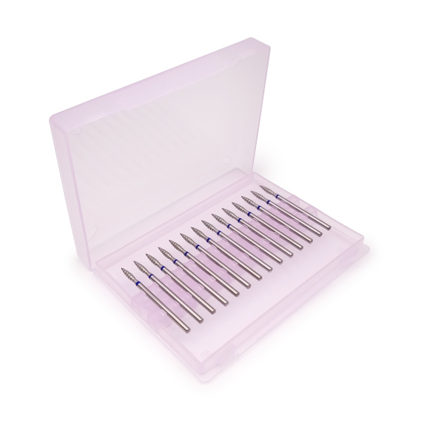 Irisk, Бокс для фрез, 100x70x10мм (02 Прозрачно-розовый)