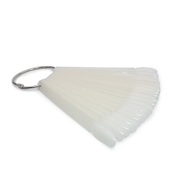 Палитра на кольце овал молочная, 50 шт