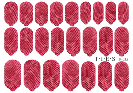 TIES, Пленка P-035 (маникюр) Lux